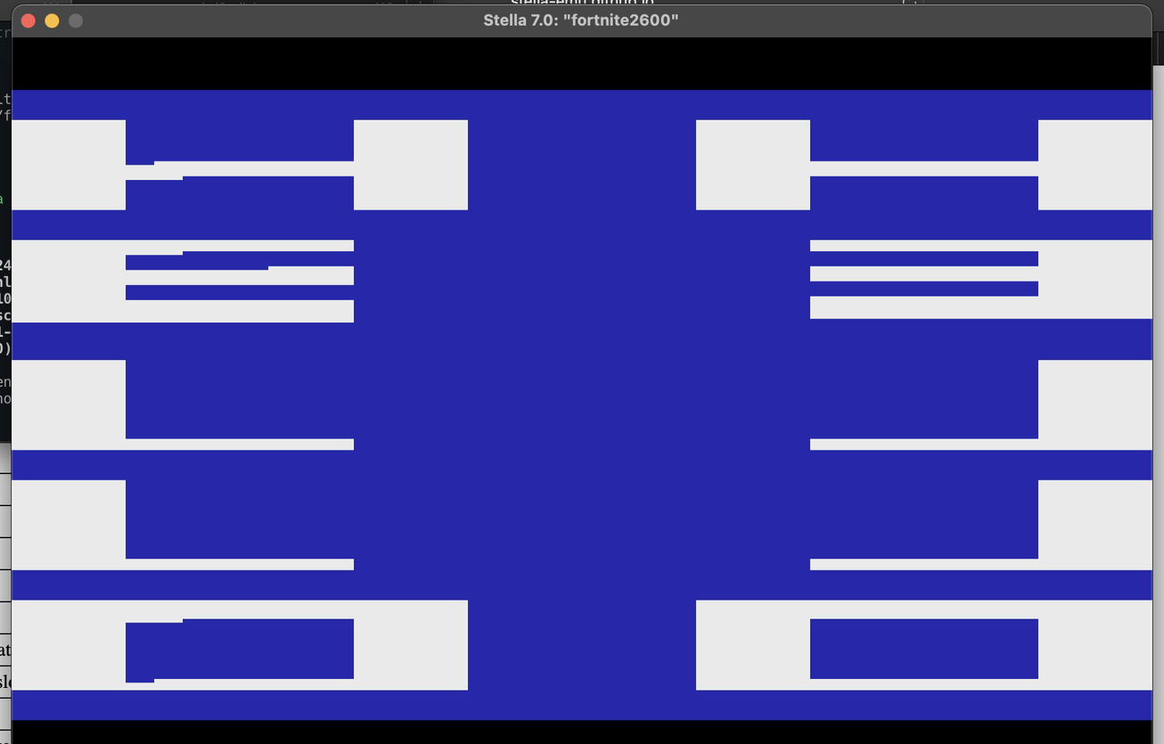 "Hello" on the screen